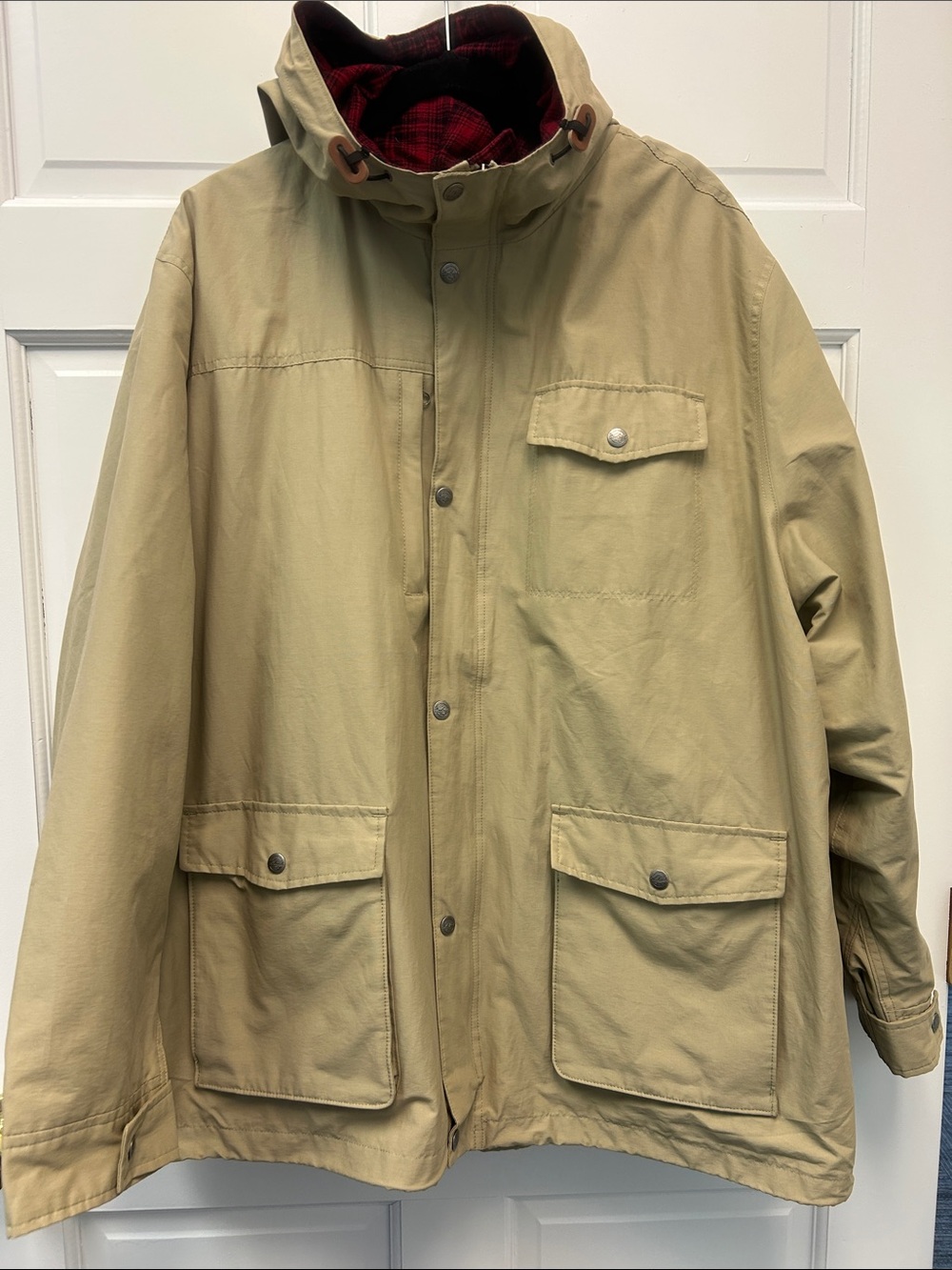 Woolrich Men’s Transition Mountain Parka 16204 Flannel Lining with Hood Size XXL